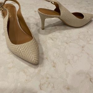 Calvin Klein Lacquered Snake Sandal Size 6.5